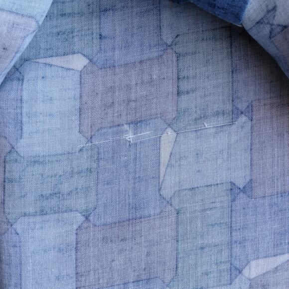 Pierre Cardin Mens Large Short Sleeve Casual Button up geometric print shirt - Picture 13 of 14